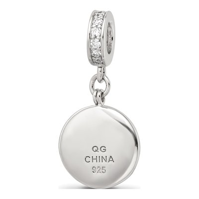 Sterling Silver CZ Travel Dangle Bead – view 6