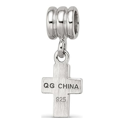 Sterling Silver Crystal Cross Bead – view 5
