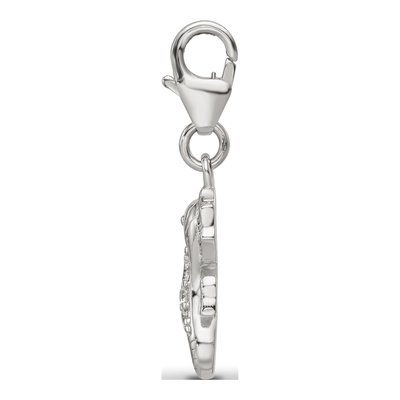 Sterling Silver CZ Sea Horse Click-On Bead – view 3