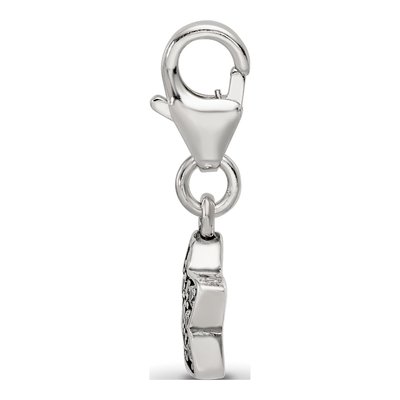 Sterling Silver CZ Star Click-On Bead – view 3