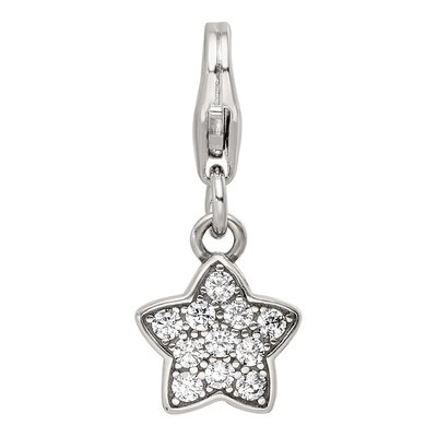 Sterling Silver CZ Star Click-On Bead – view 5
