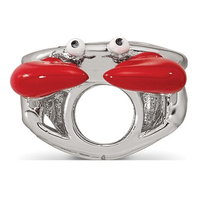 Sterling Silver Crab Bead – view 3