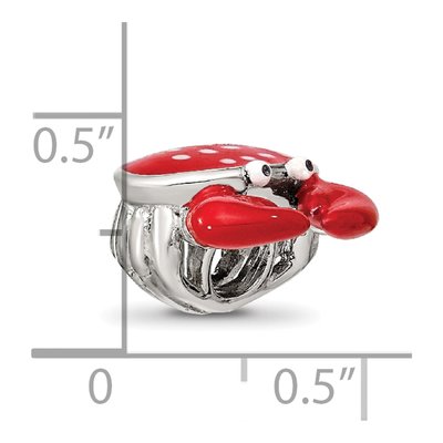 Sterling Silver Crab Bead – view 7
