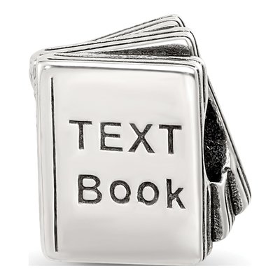 Sterling Silver Teacher Book Bead