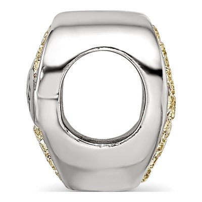 Sterling Silver Crystal Heart Bead – view 3