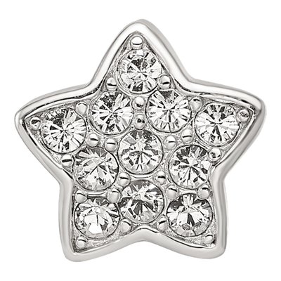 Sterling Silver Crystal Star Bead – view 4