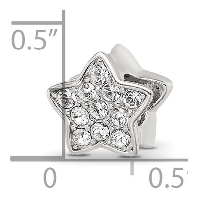 Sterling Silver Crystal Star Bead – view 6