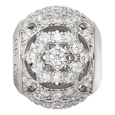 Sterling Silver CZ Bead – view 4