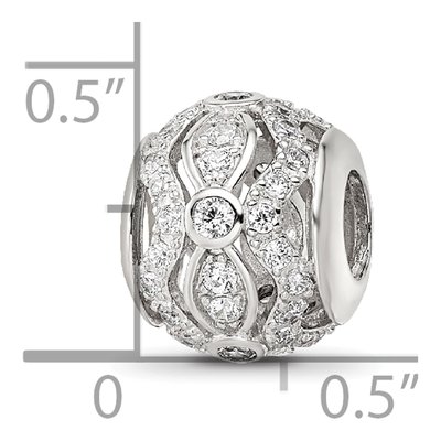 Sterling Silver CZ Bead – view 5