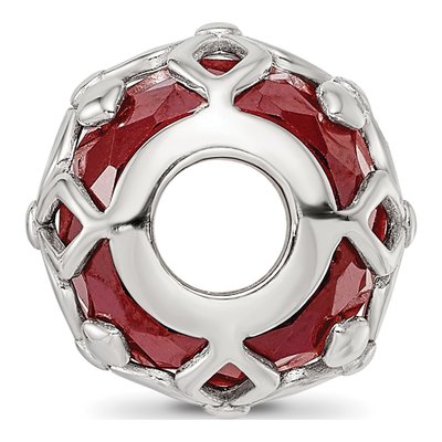 Sterling Silver CZ Floral Bead – view 3