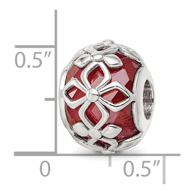 Sterling Silver CZ Floral Bead – view 7