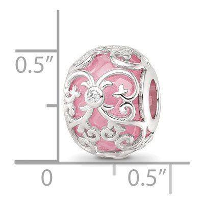 Sterling Silver CZ Bead – view 5