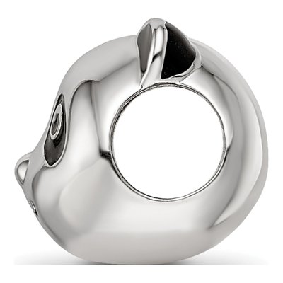 Sterling Silver Panda Bear Enamel Bead – view 3