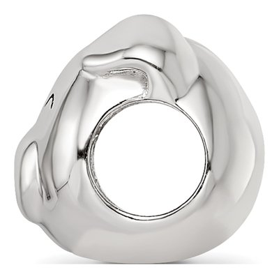 Sterling Silver Enamel Pig Bead – view 3