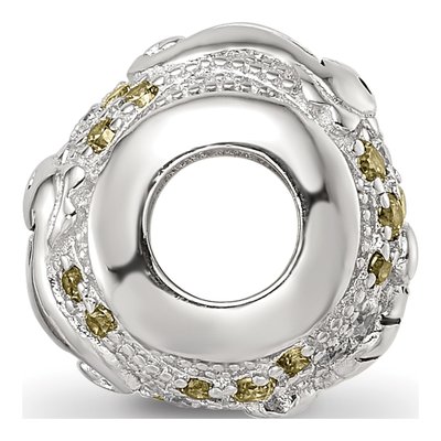 Sterling Silver CZ Sea Horse Bead – view 3