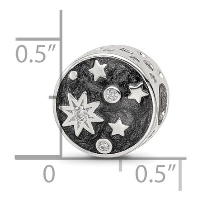 Sterling Silver CZ Galaxy Bead – view 6