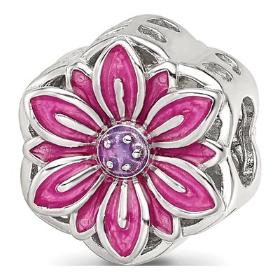 Sterling Silver Flower Cut-Out Bead