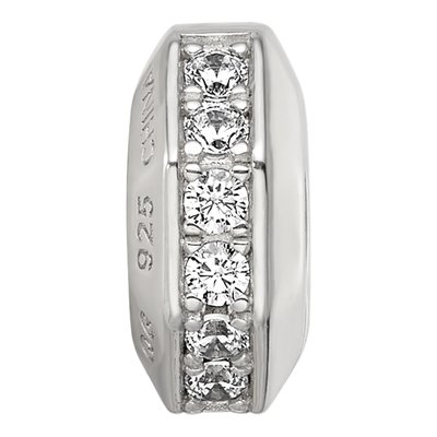 Sterling Silver CZ Hinged Bead – view 4