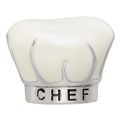 Sterling Silver Chef Hat Bead – view 4