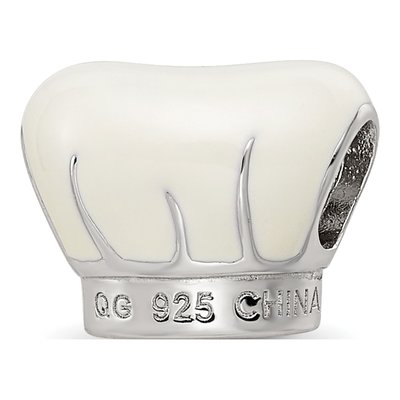 Sterling Silver Chef Hat Bead – view 6