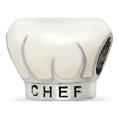 Sterling Silver Chef Hat Bead