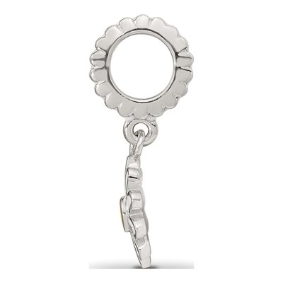 Sterling Silver Enamel Daisy Bead – view 3