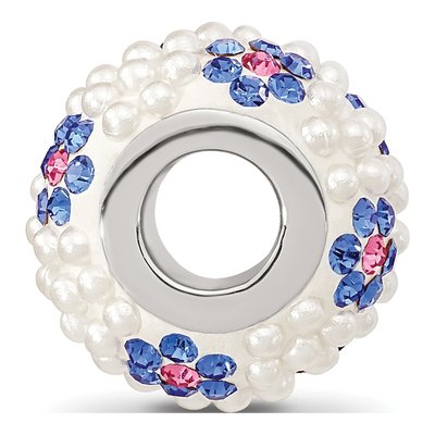 Sterling Silver Crystal Bead – view 3