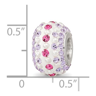 Sterling Silver Crystal Bead – view 6