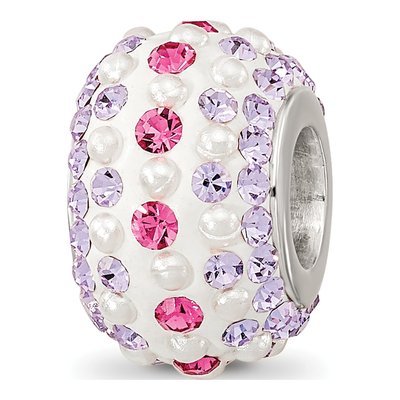 Sterling Silver Crystal Bead