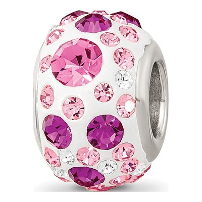 Sterling Silver Crystal Bead