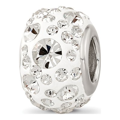 Sterling Silver Crystal Bead