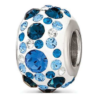 Sterling Silver Crystal Bead
