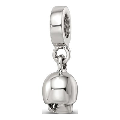 Sterling Silver Skull Dangle Bead – view 5