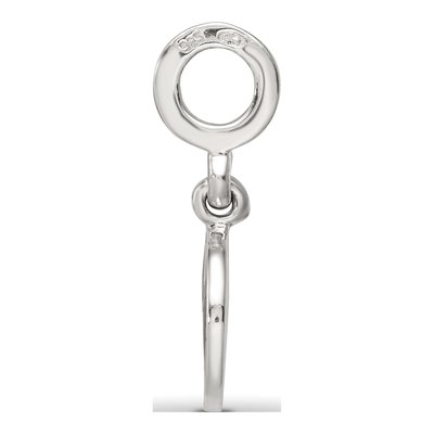 Sterling Silver I Heart Yoga Reversible Dangle Bead – view 3