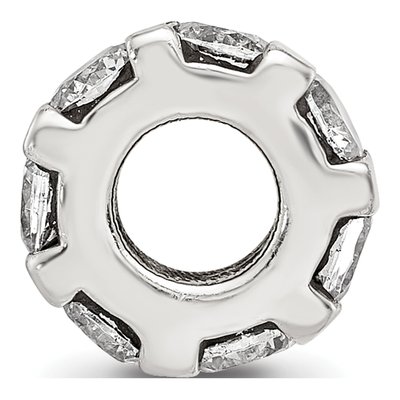 Sterling Silver CZ Bead – view 4