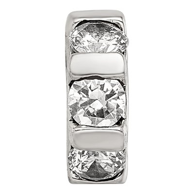 Sterling Silver CZ Bead – view 5