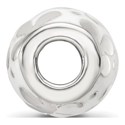 Sterling Silver Enamel Floral Bead – view 3