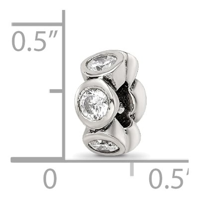 Sterling Silver CZ Bead – view 5