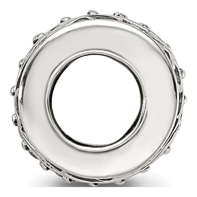 Sterling Silver CZ Swirl Bead – view 3