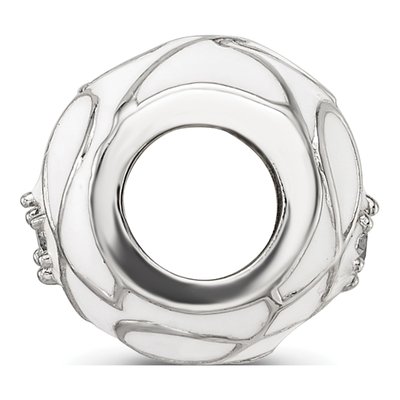 Sterling Silver CZ Enamel Bead – view 3
