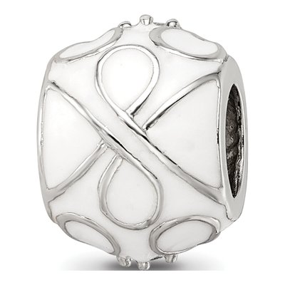 Sterling Silver CZ Enamel Bead – view 6