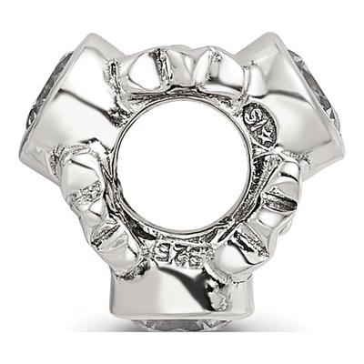 Sterling Silver CZ Bead – view 4