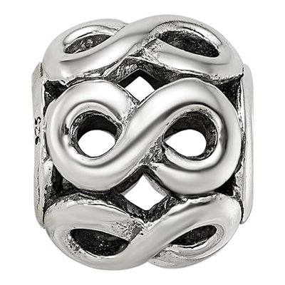 Sterling Silver Infinity Symbol Bead – view 4