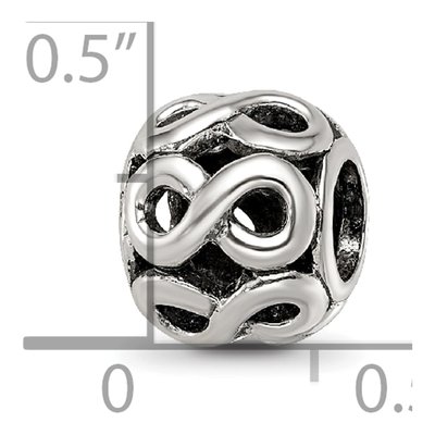 Sterling Silver Infinity Symbol Bead – view 5