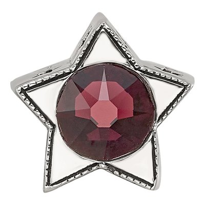 Sterling Silver Crystal June Birthstone Star Bead – view 4