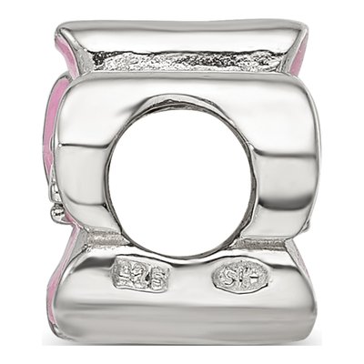 Sterling Silver CZ Enamel Flower Bead – view 3
