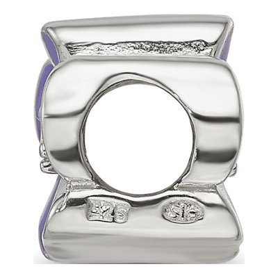 Sterling Silver CZ Enamel Flower Bead – view 3