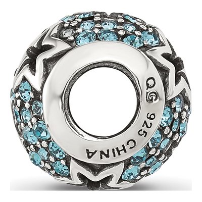 Sterling Silver CZ Stars Bead – view 3