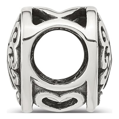 Sterling Silver Heart Lock Bead – view 3