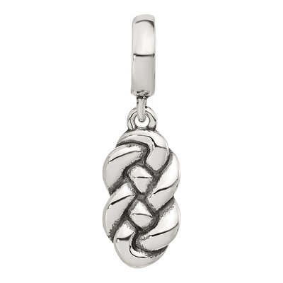 Sterling Silver Braided Knot Dangle Bead – view 5